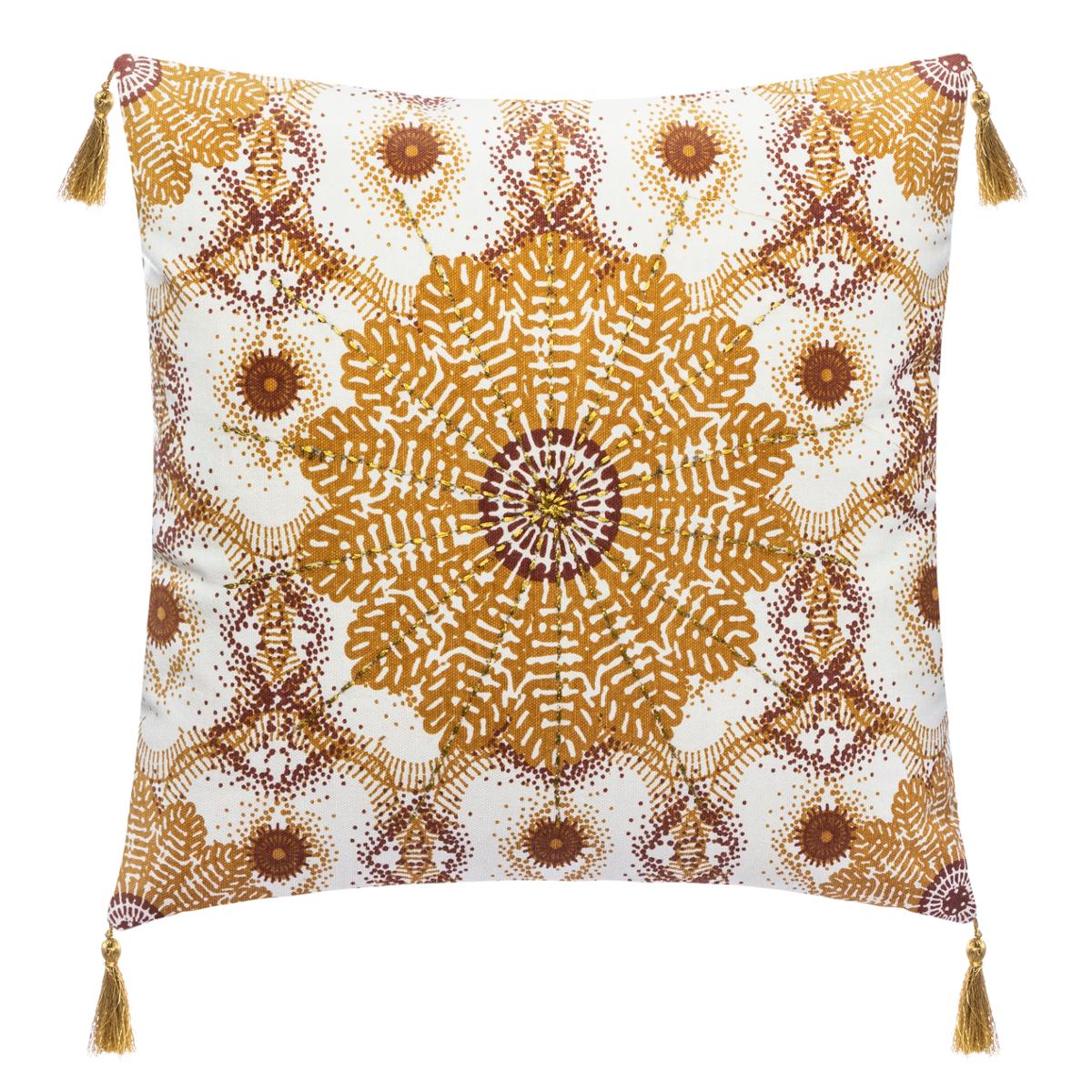 HOUSSE COUSSIN ROSACE BRODEE 40X40CM