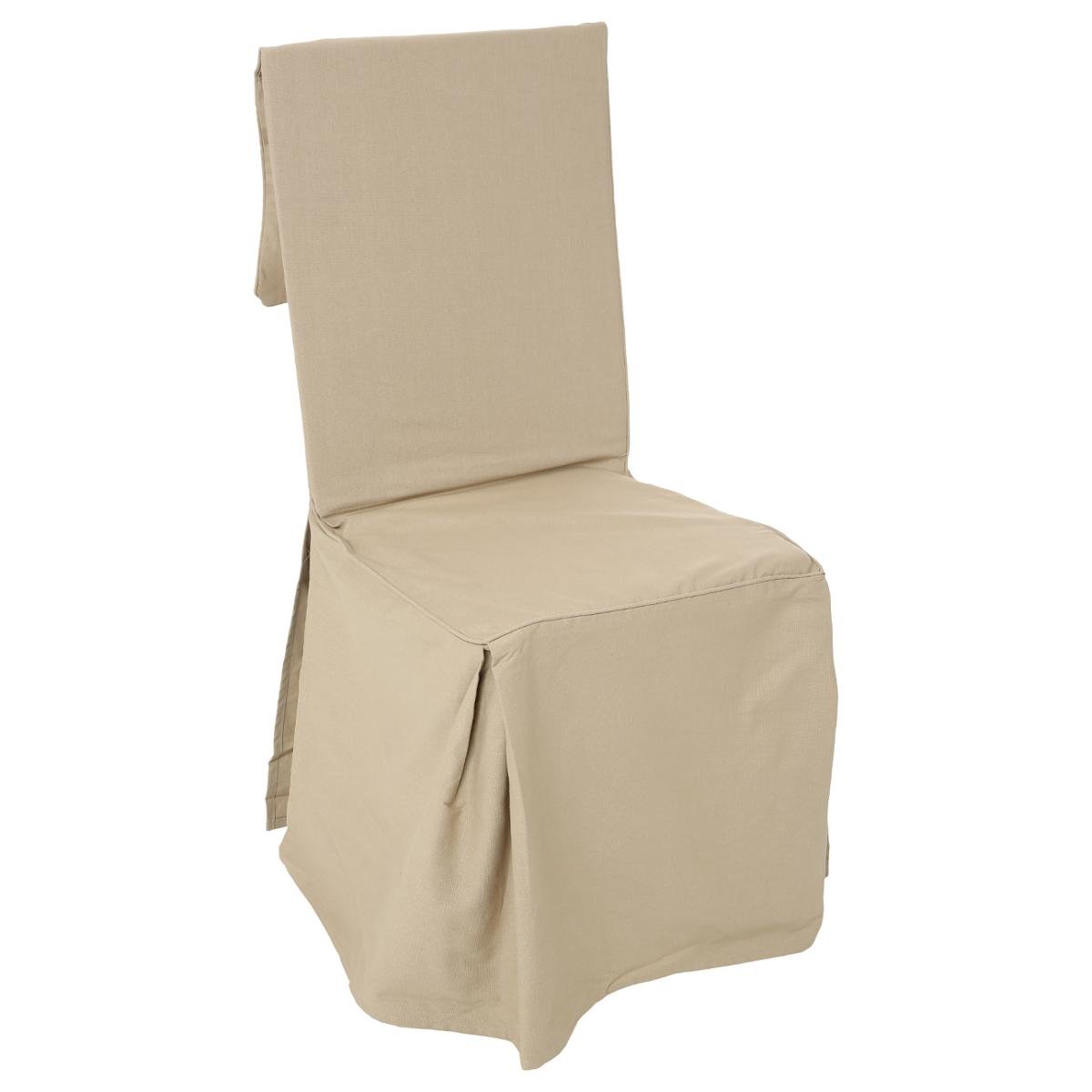 Housse de chaise en lin lavé vert jade, compatible chaise MARGAUX MARGAUX