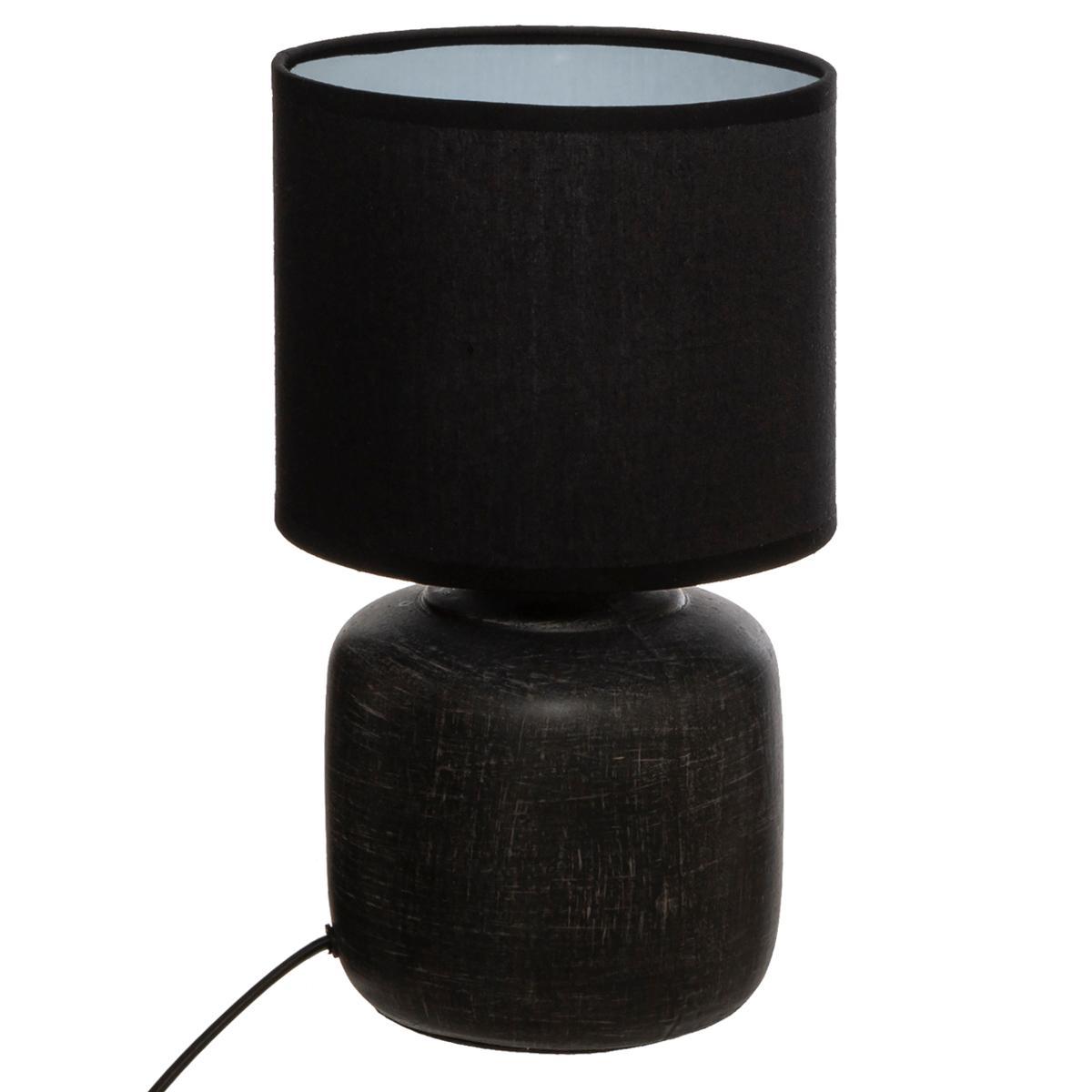 LAMPE CYLD SALTA NOIR H.26.5CM