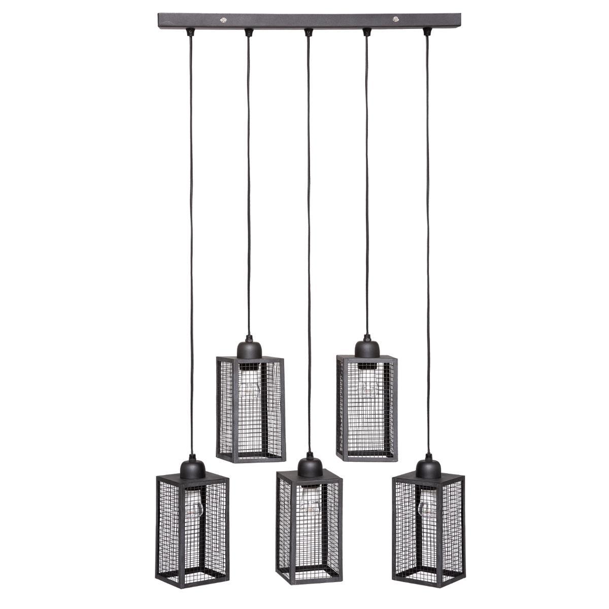 SUSPENSION X5 METAL HUNE NOIR L.28CM