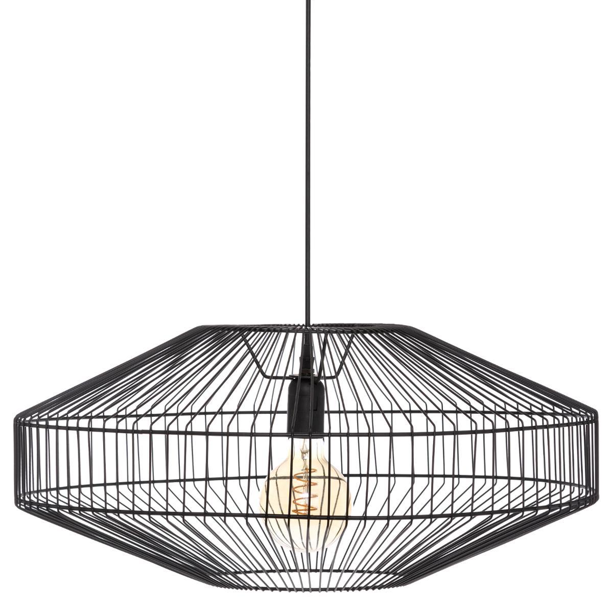 SUSPENSION METAL FIL VILAS NOIR D.57CM