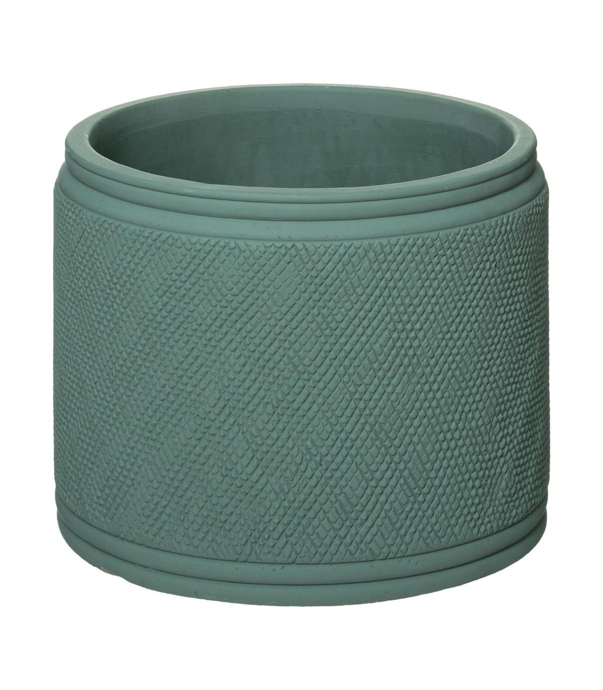 POT CIMENT CELADON HOUSE D.30X28CM