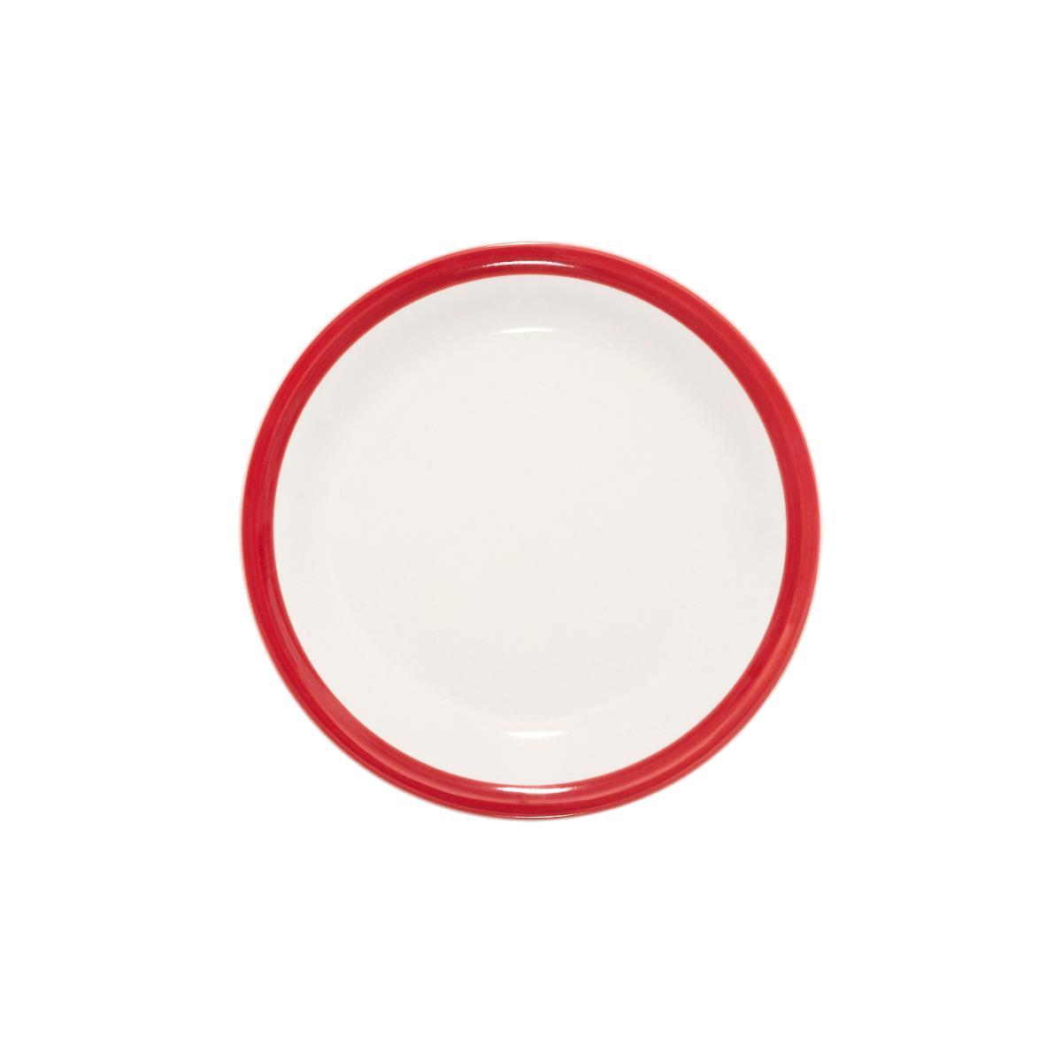 ASSIETTE DESSERT HAPPY POP ROUGE 19CM
