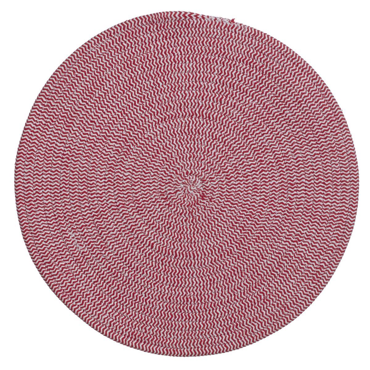 SET TABLE COTON ROUGE D.38CM