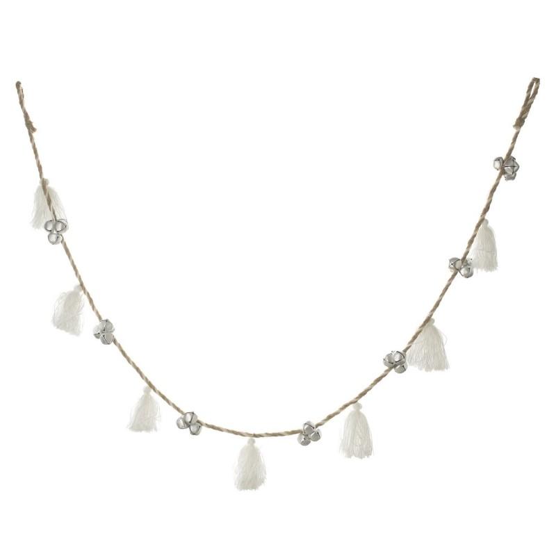 GUIRLANDE DE NOEL POMPON GRELOTS 1.6M