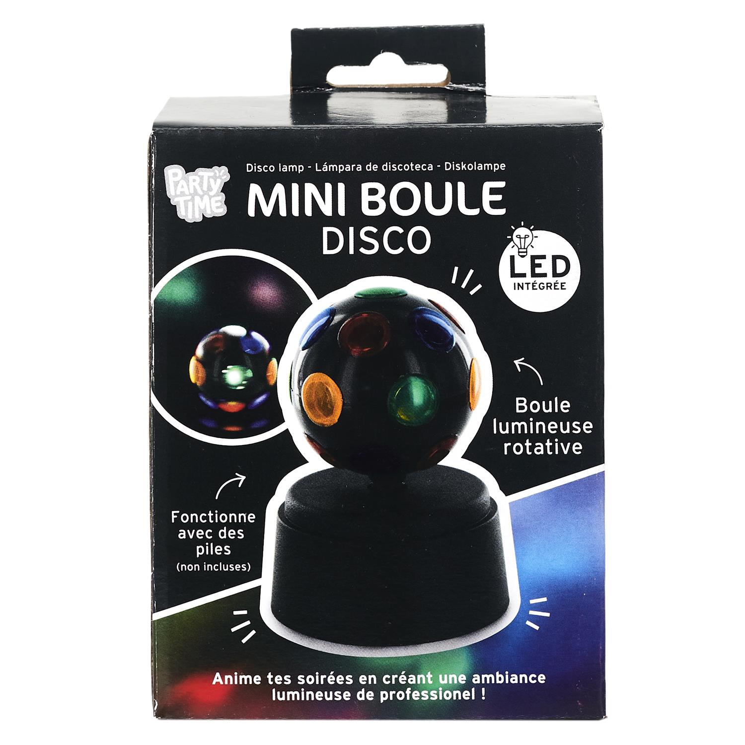 Mini boule disco lumineuse. Décoration fête originale et tendance