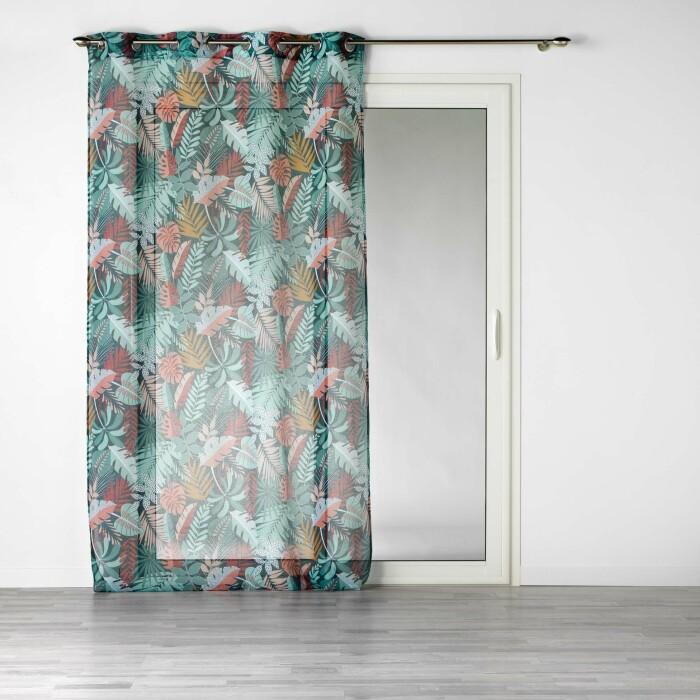 PANNEAU A OEILLETS 140X240CM IMPRIME JACALA BLEU