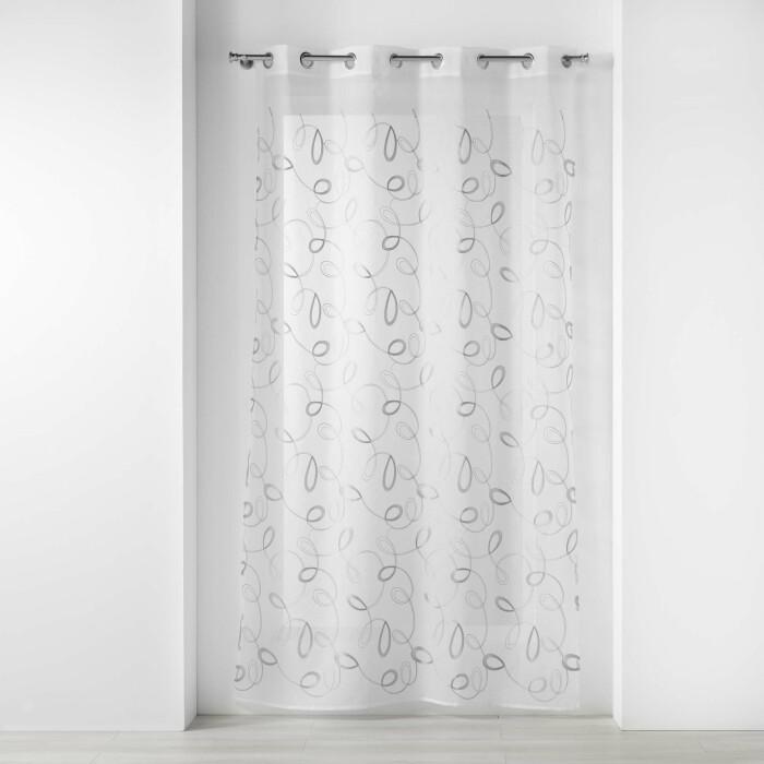 PANNEAU A OEILLETS 140X240CM BRODE HOOPS GRIS