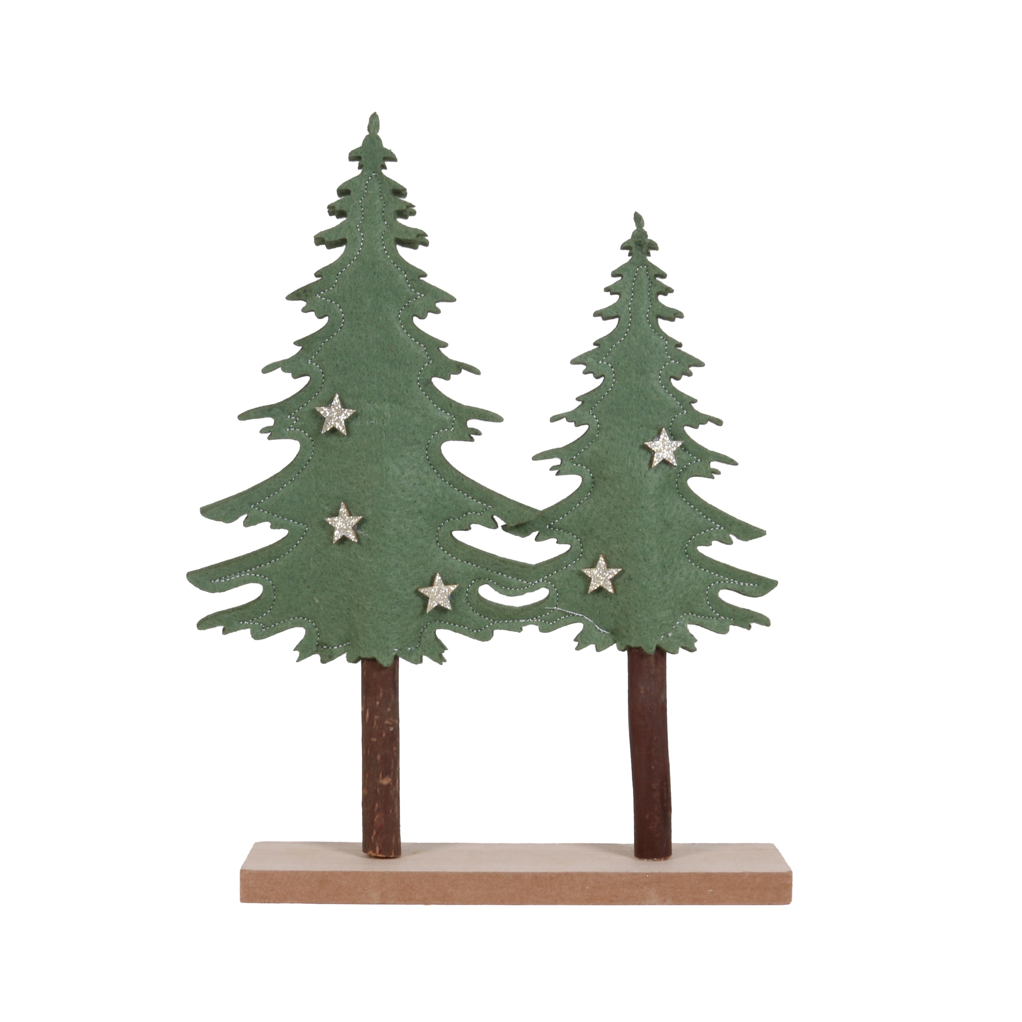 SAPINS ETOILES FEUTRINE A POSER H.28CM
