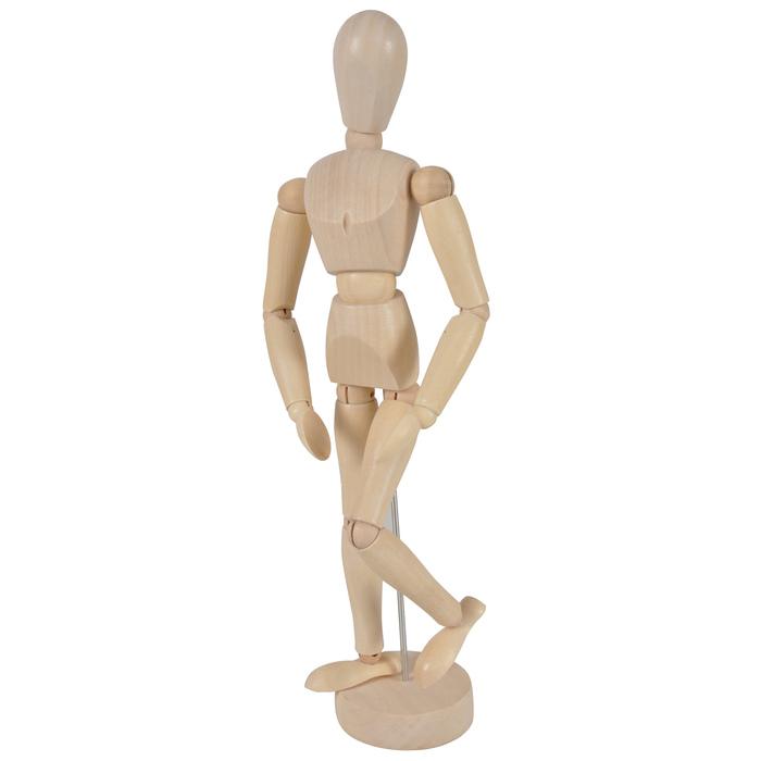 MANNEQUIN BOIS VERNIS 31CM