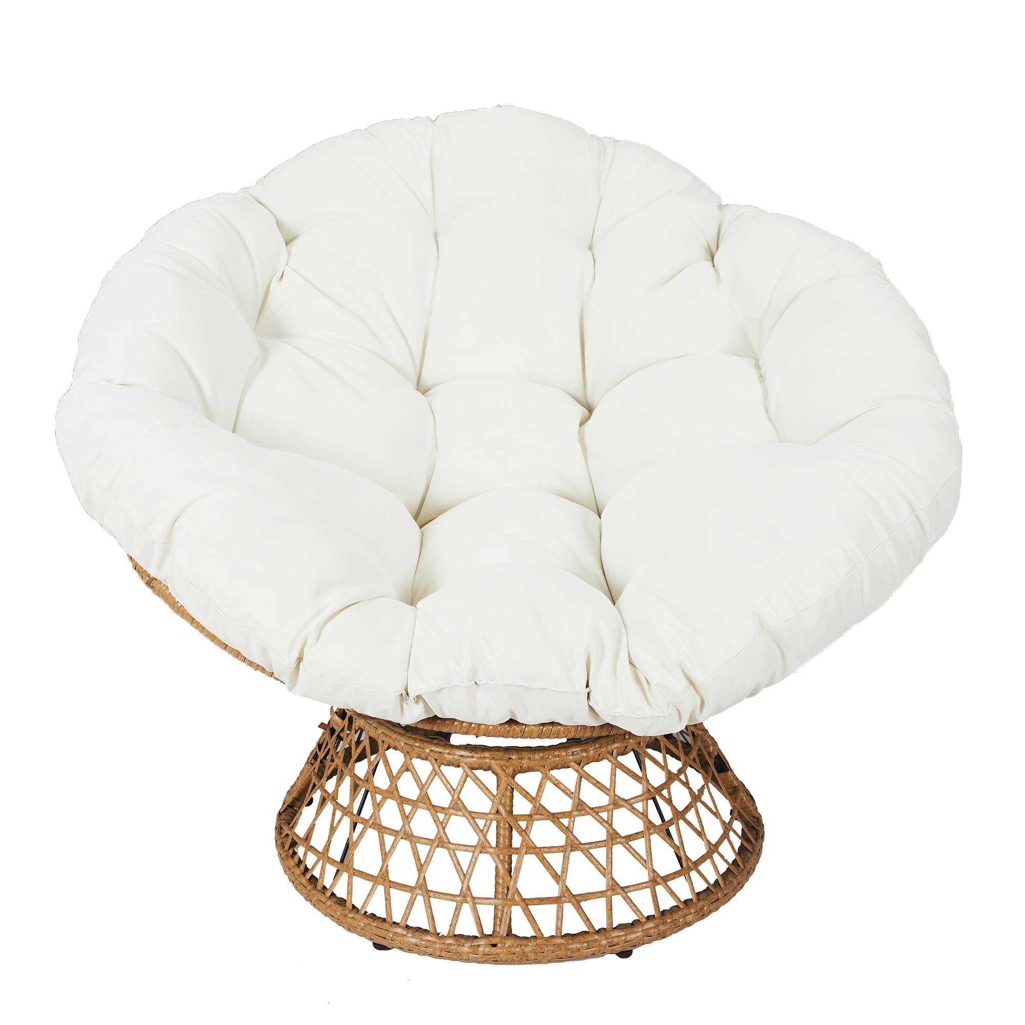 FAUTEUIL CANCUN COUSSIN BLANC