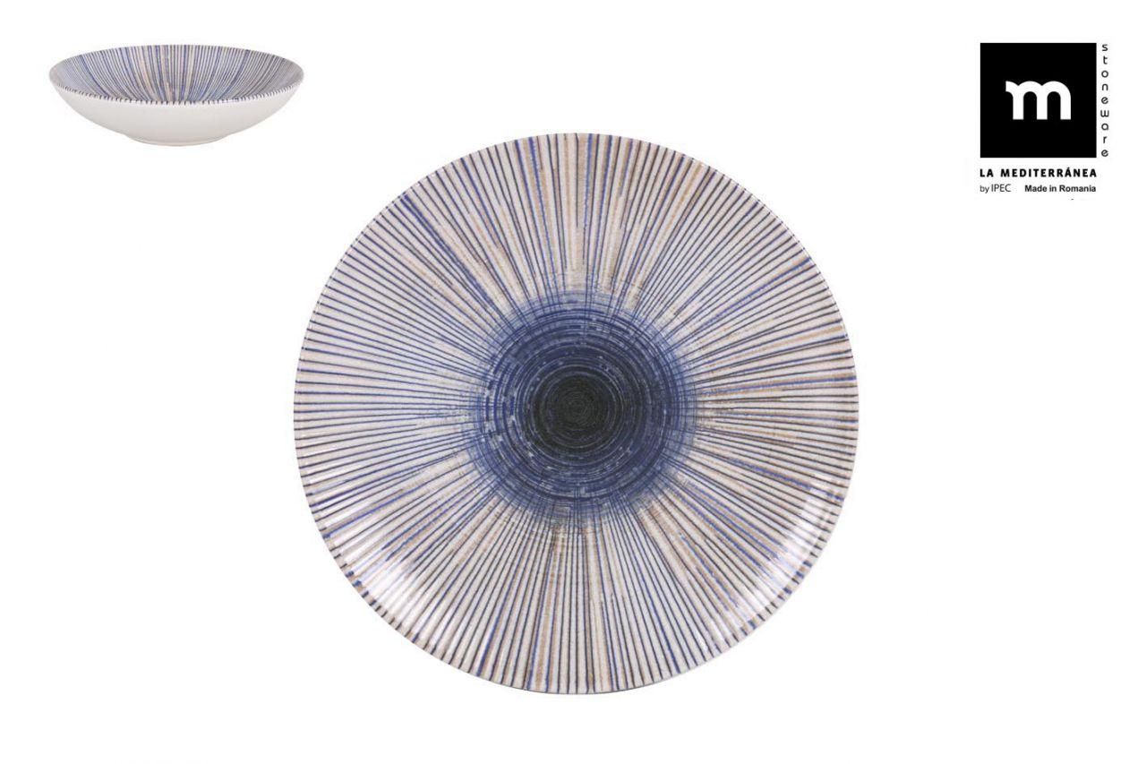 ASSIETTE CREUSE IRYS MONACO BRILLO 21CM