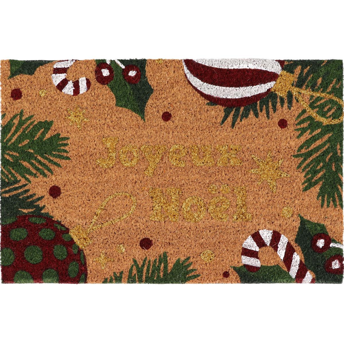 TAPIS COCO 40X60CM IMPRIME JOYEUX NOEL