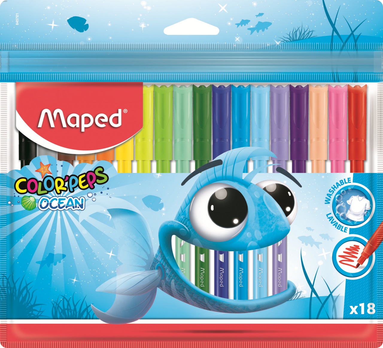 18 FEUTRES EN POCHETTE MAPED