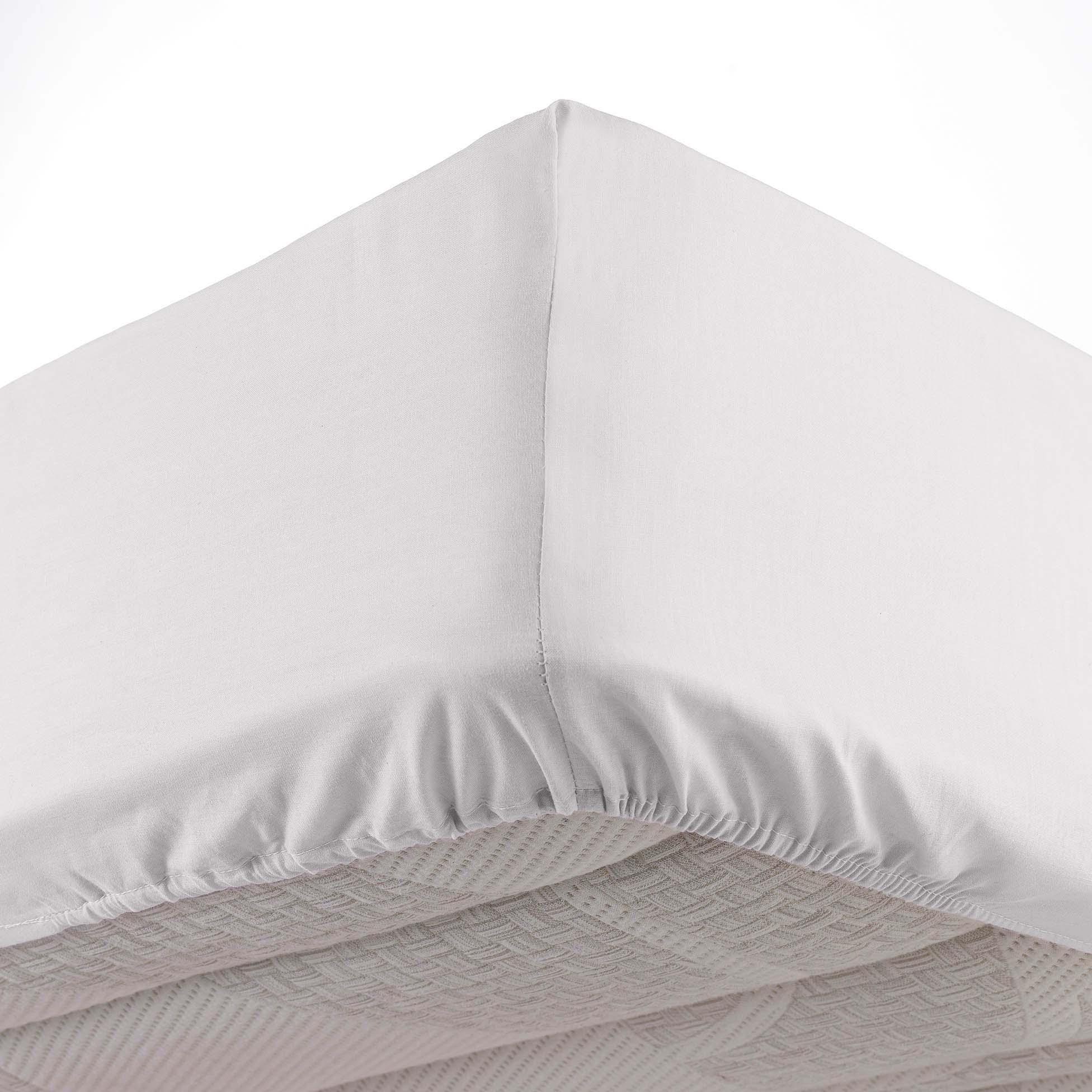 DRAP HOUSSE 90X190CM UNI OSCAR BLANC