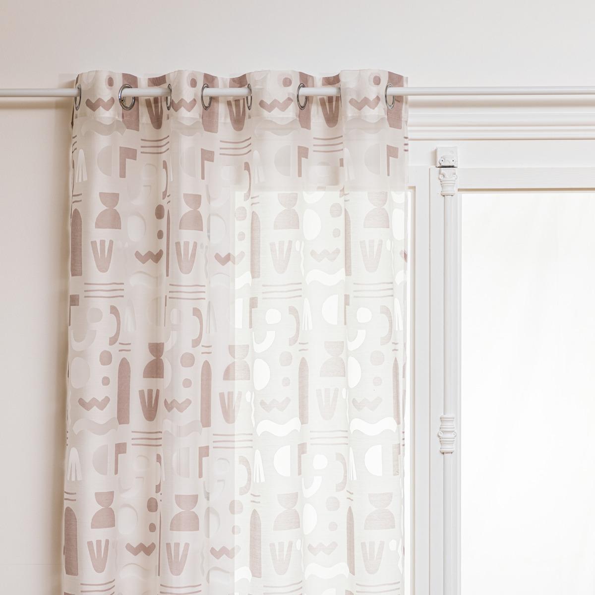 VOILAGE DEVO IMPRIME ABSTRAIT 140X240CM