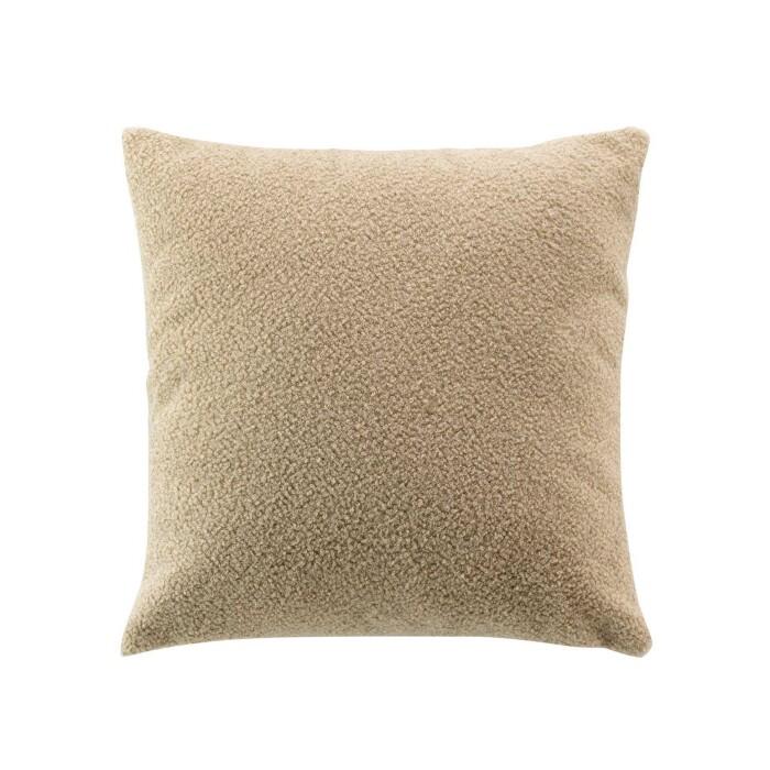COUSSIN 45X45CM BOUCLETTE UNI WOOLY BEIGE