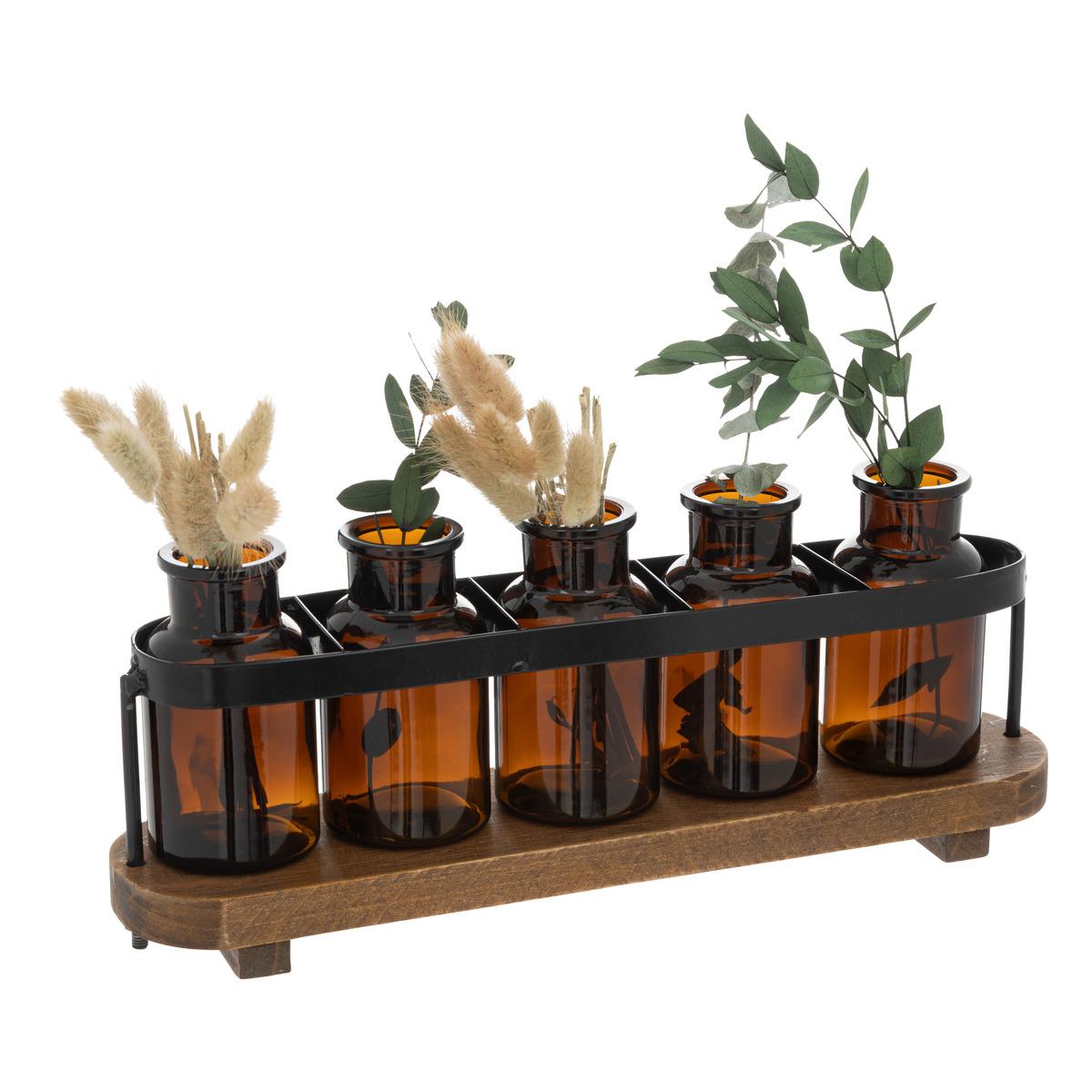 SOLIFLORES X5 VERRE BOIS CAFE BORDELAIS
