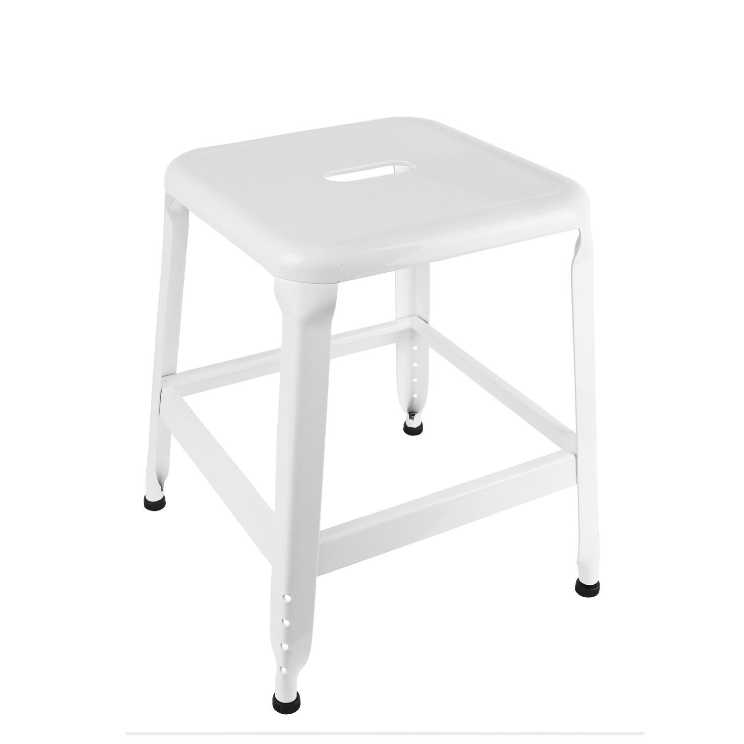 TABOURET METAL BLANC PM M4