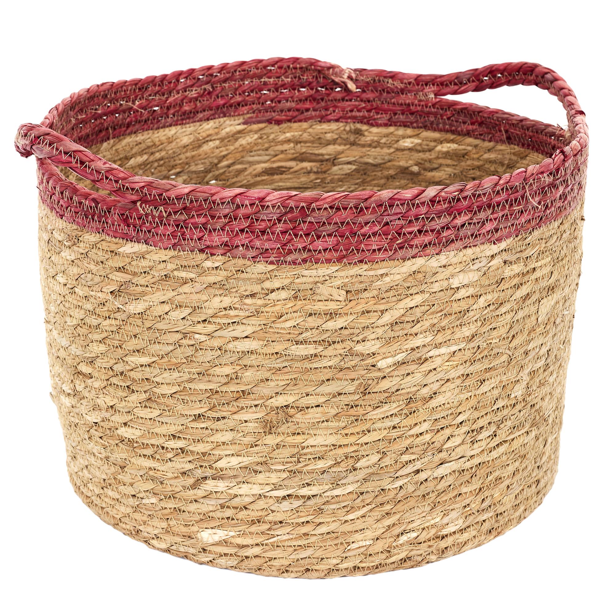 PANIER TRESSE BICOLORE M