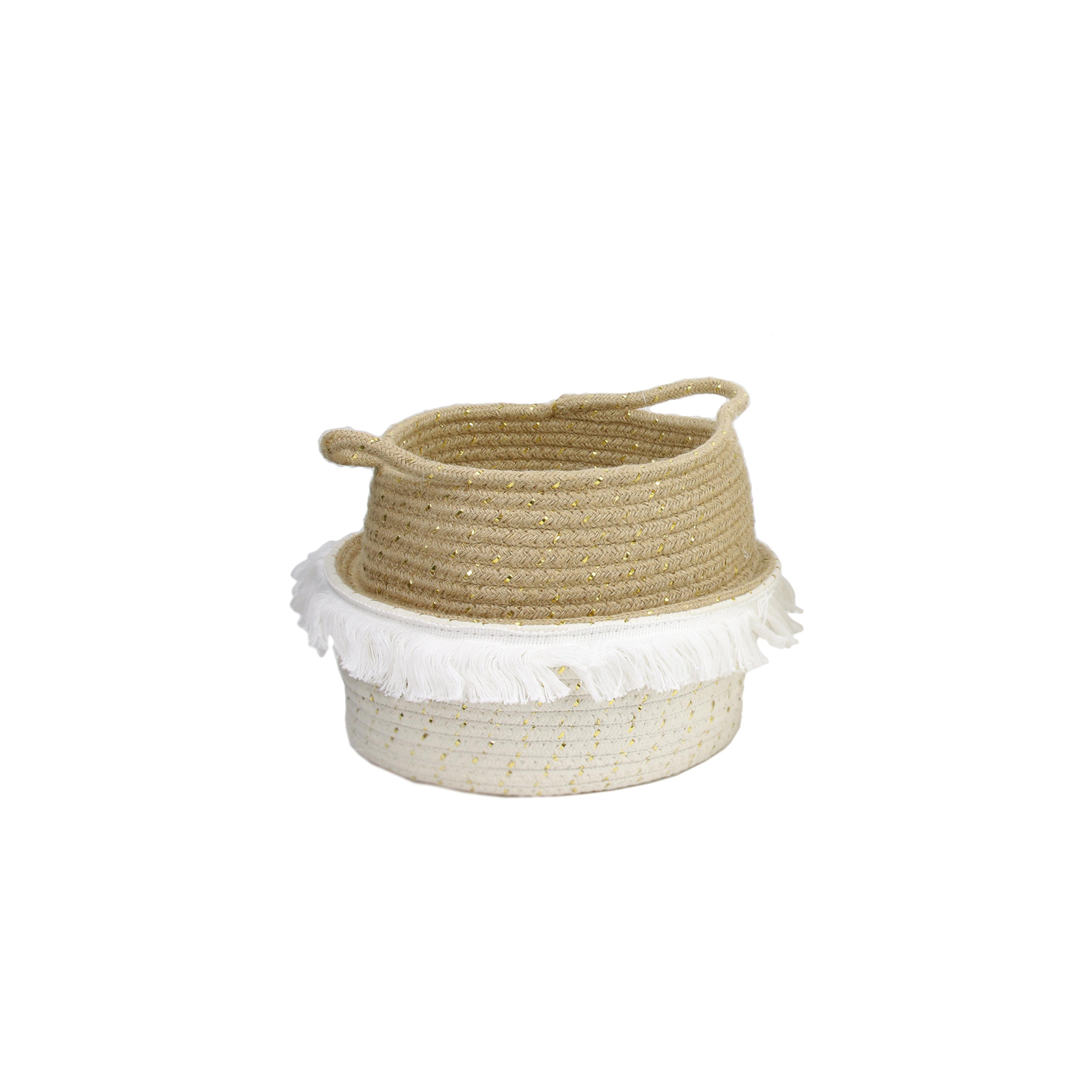 PANIER RANGEMENT A FRANGE ET FIBRE DORE S