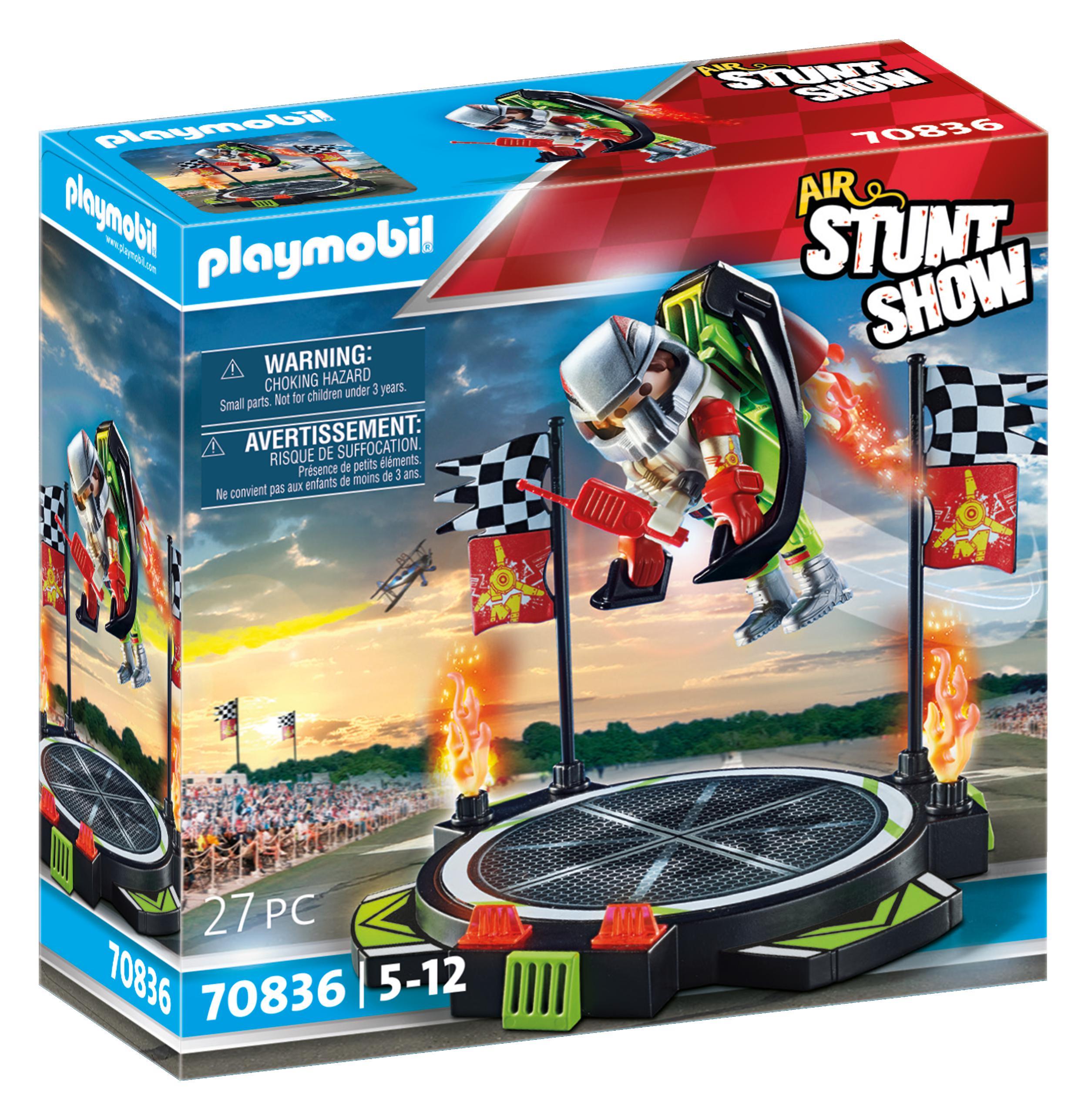 PLAYMOBIL AIR STUNTSHOW PILOTE AVEC REACTEUR DORSAL
