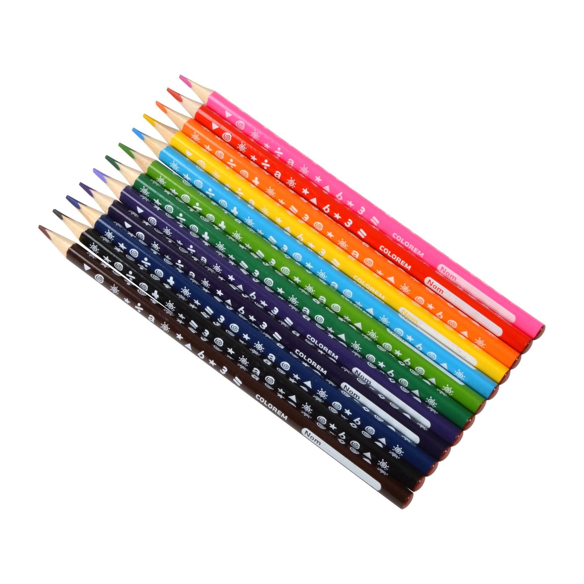 POCHETTE 4 CRAYONS DE COULEURS 8.5 cm