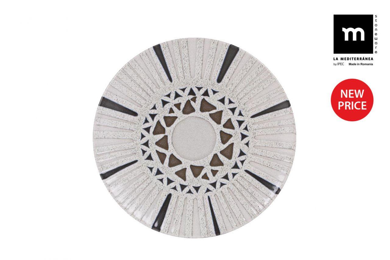 Assiette à Dessert La Mediterránea - Modèle Barroc Brillant - Diamètre 20 Cm - Design élégant Et Pratique
