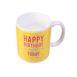 BOUGIE PARFUMEE MUG ANNIVERSAIRE 190GR