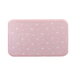 TAPIS 50 X 80 CM FLANEL UNI PHOSPHORESCENT FLUO NIGHT ROSE