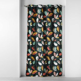 RIDEAU A OEILLETS 140X240CM IMPRIME PANAFLORE VERT