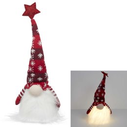LUTIN ROUGE LED ROUGE H.39CM