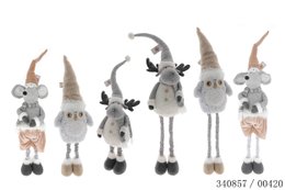 PERSONNAGE 130CM SOURIS RENNE ET HIBOU JAMBES TELESCOPES