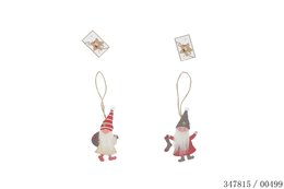 SUSPENSION PERE NOEL 6X11.5X0.5CM BOIS