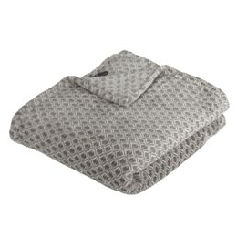 PLAID FLANELLE IMPRIME OTTO GRIS 125X150CM