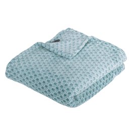 PLAID FLANELLE IMPRIME OTTO BLEU 125X150CM