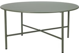 TABLE APPOINT ESSENTIEL OUTDOOR VERT OLIVE LARGE 70XH35CM