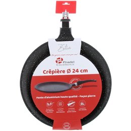 ESTIA POELE A CREPES 24CM FACON PIERRE SANS MANCHE
