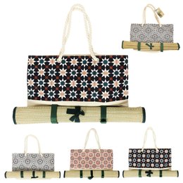 SAC DE PLAGE AVEC NATTE 50X30CM
