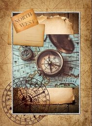 TORCHON IMPRIME TRAVEL 2 MULTICO 50X70CM