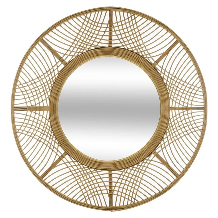 MIROIR BAMBOU INA D.70CM