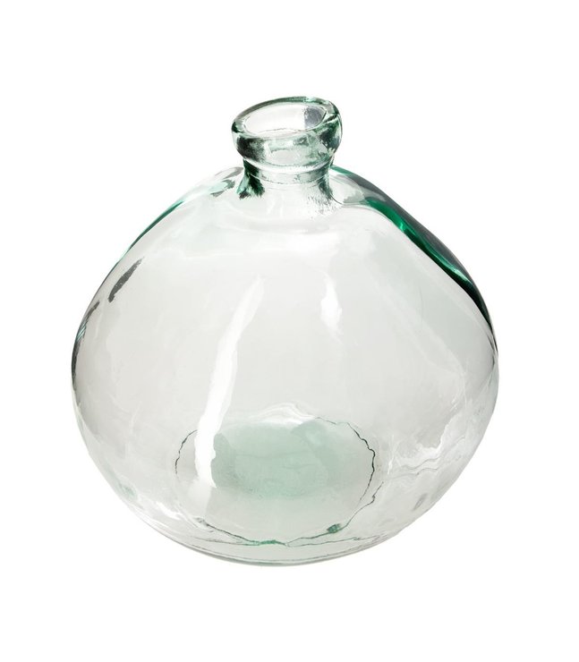 VASE ROND VERRE RECYCLE TRANSPARENT D.33CM