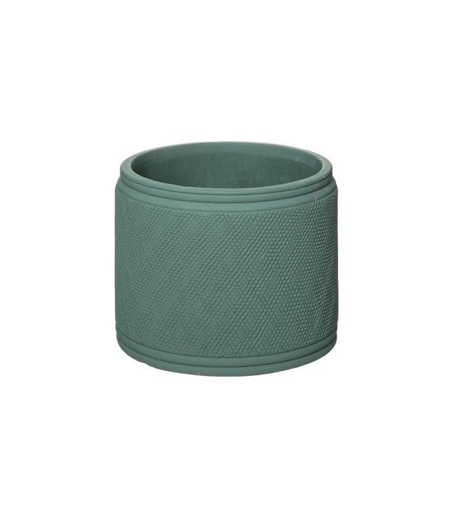 POT CIMENT CELADON HOUSE D.20X18CM