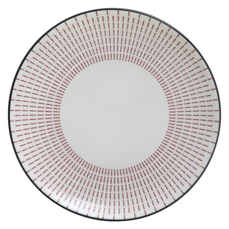 ASSIETTE PLATE LUNIS ROUGE 27CM