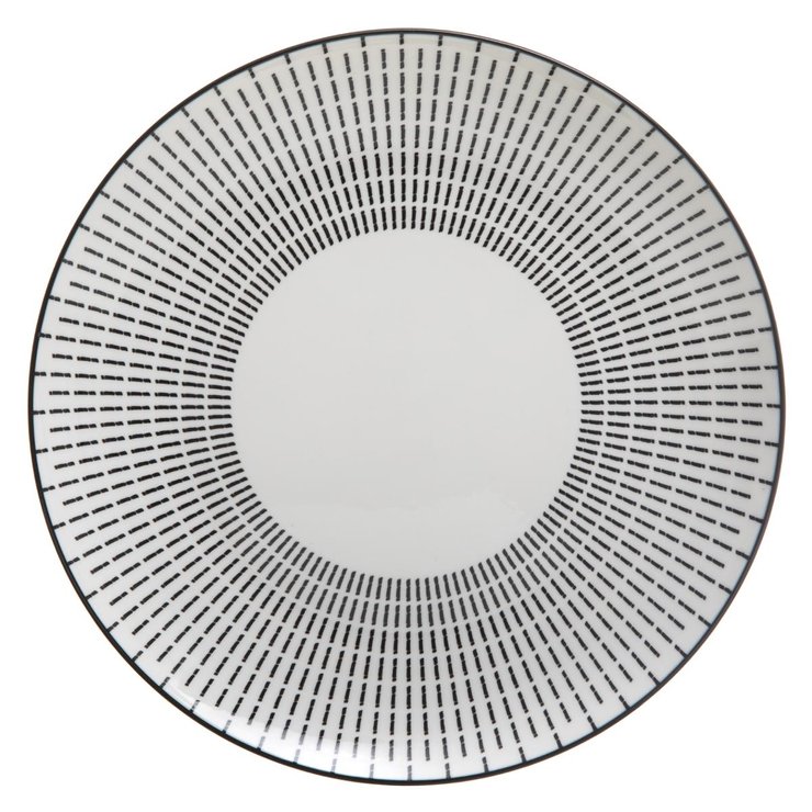 ASSIETTE PLATE LUNIS NOIR 27CM