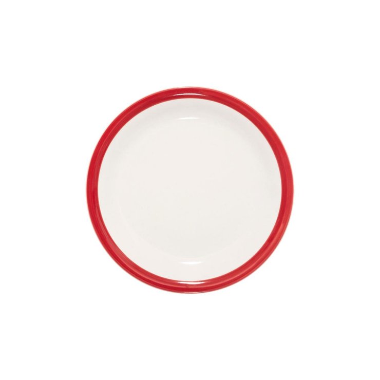 ASSIETTE DESSERT HAPPY POP ROUGE 19CM