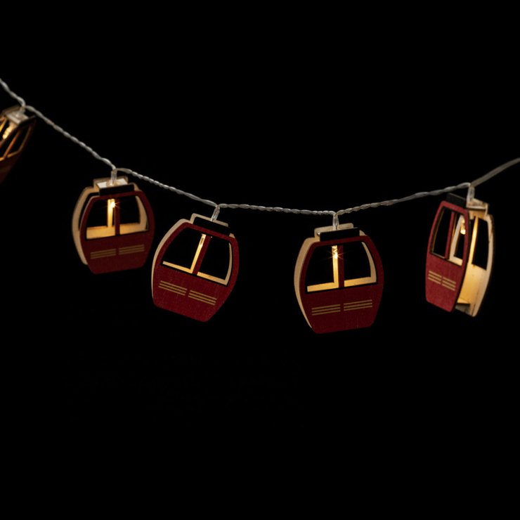 GUIRLANDE INTERIEUR 10 LEDS CABINE ROUGE