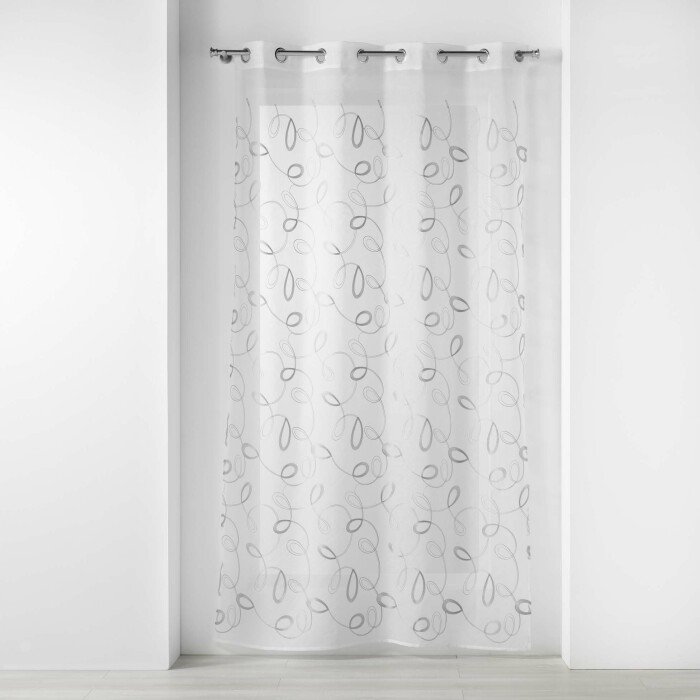 PANNEAU A OEILLETS 140X240CM BRODE HOOPS GRIS
