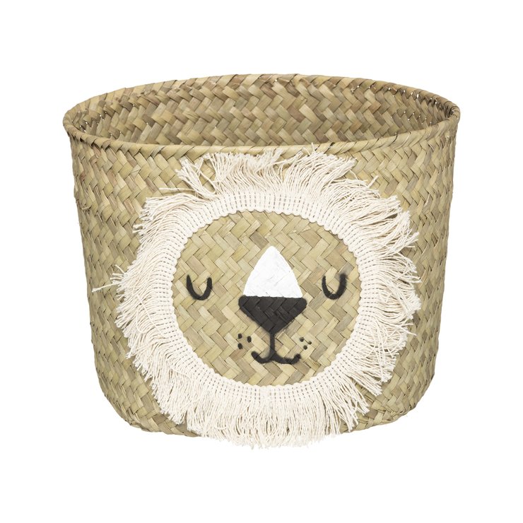 RANGEMENT BAC TETE LION D.23.5X17.5CM