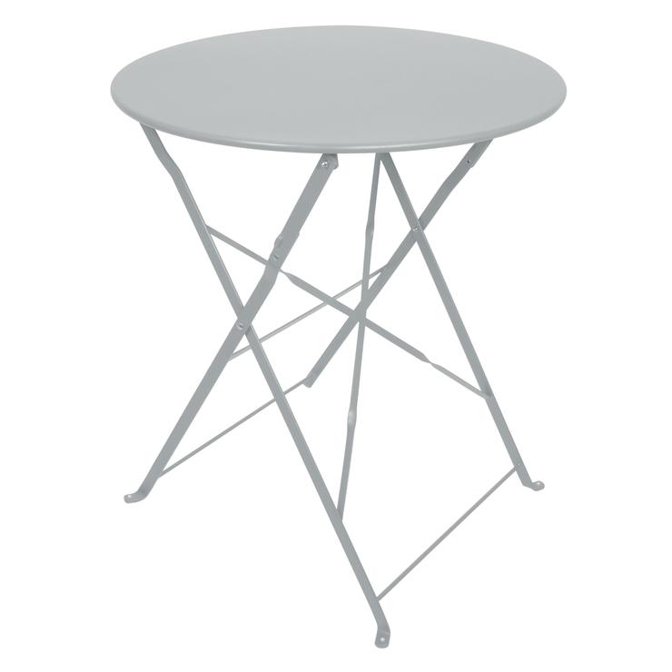 TABLE RONDE PLIANTE MIAMI GRIS